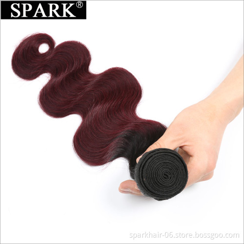 SPARK Wholesale 130% Density Burgundy Red Wigs 1b 99J Human Hair Vigin Brazilian Hair Lace Front Wig For Black Woman